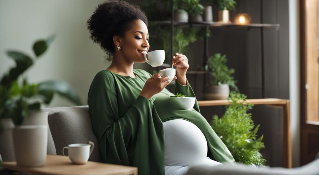 chá de hortelã e gravidez