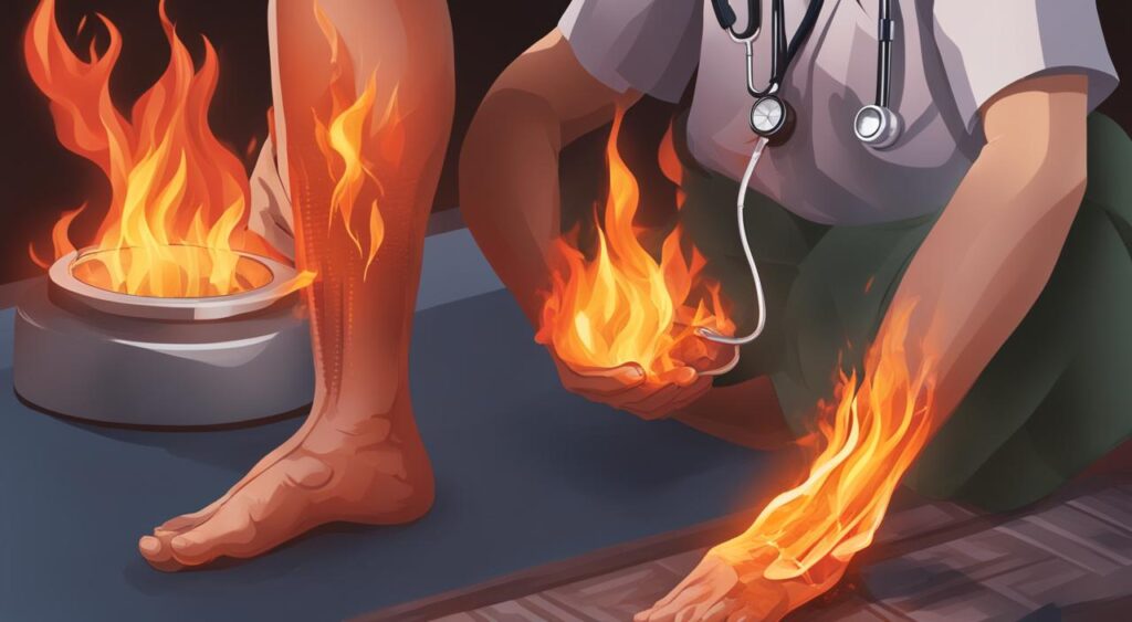 diagnóstico da queimação nos pés