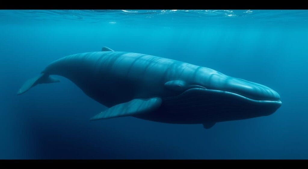 qual o tamanho da baleia azul