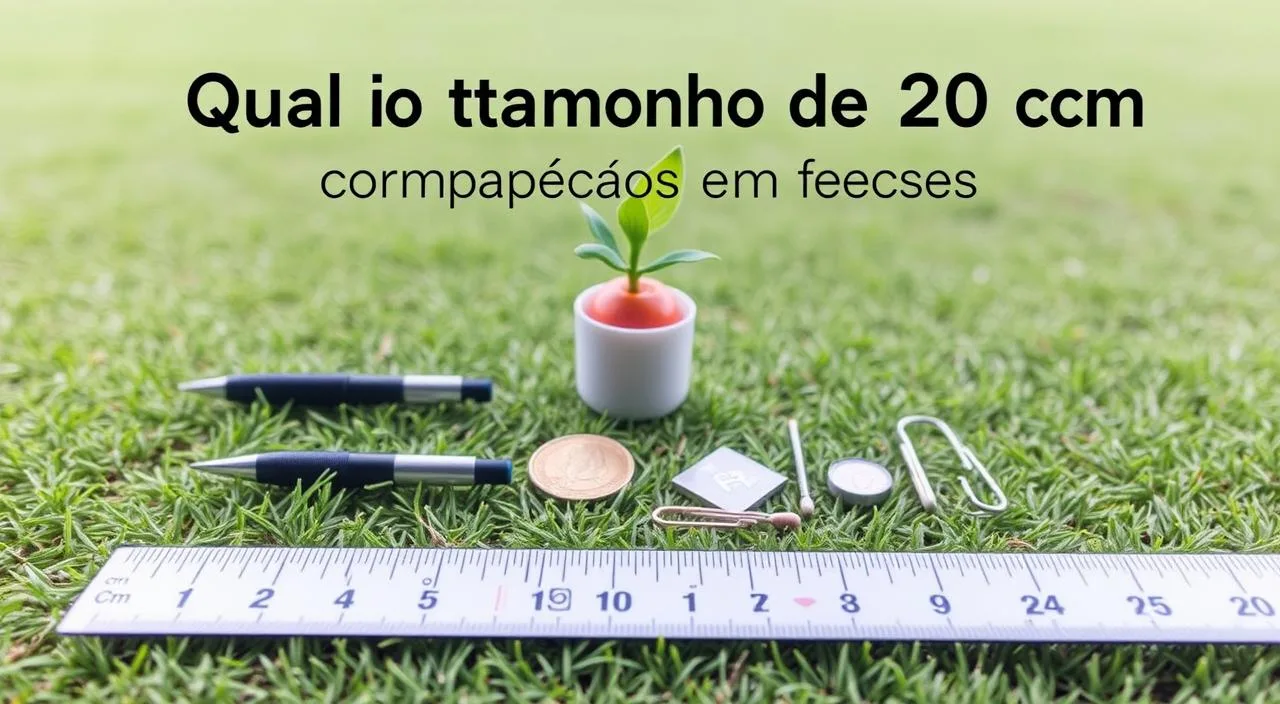 Qual o tamanho de 20 cm: comparação em objetos