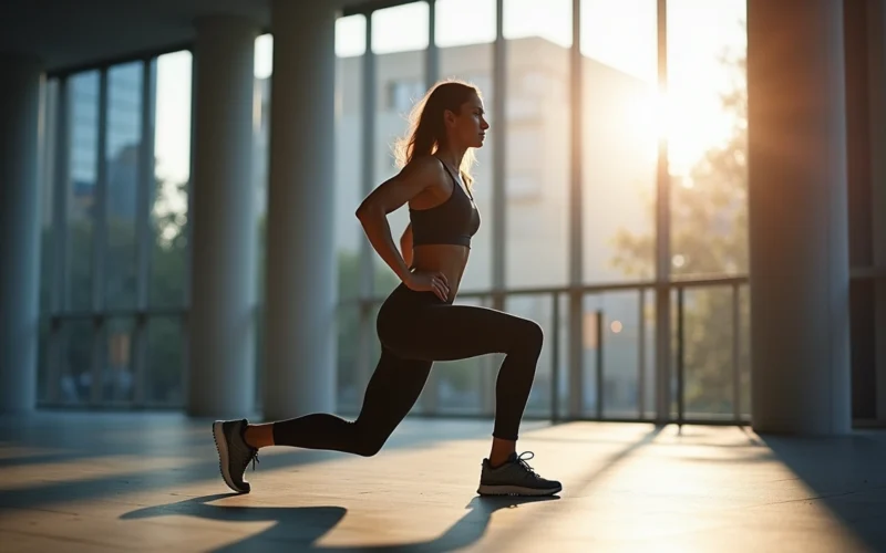 Brazil lunge variation builds more glutes with less knee stress
