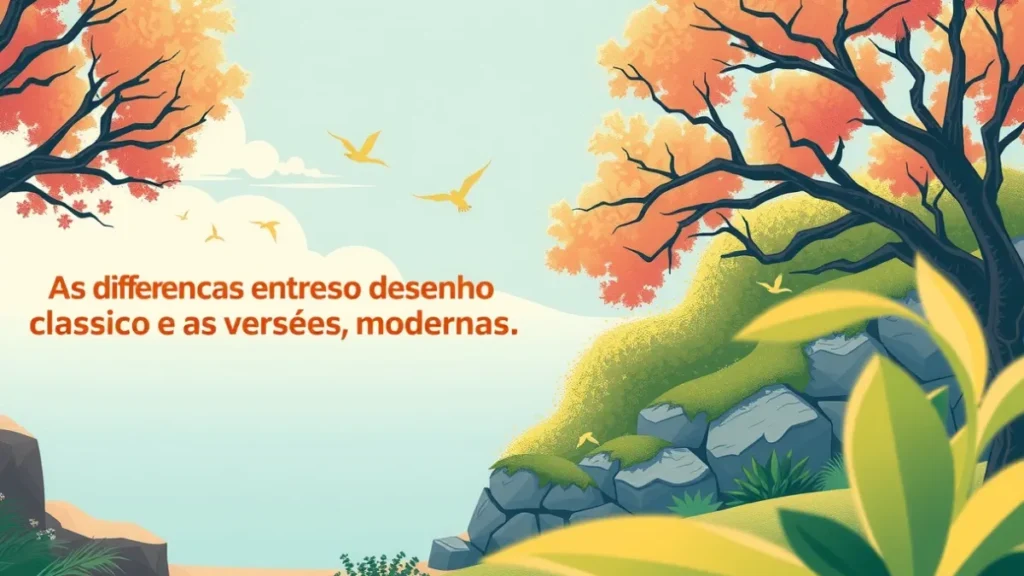 As diferenças entre o desenho clássico e as versões modernas