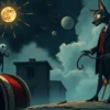 Os desenhos e pinturas de Tim Burton fora do mundo do cinema