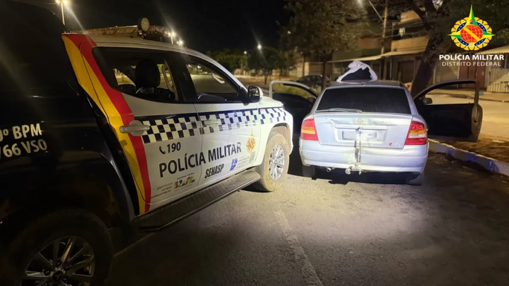 Perseguição em Ceilândia termina com cinco detidos e adolescente ferido